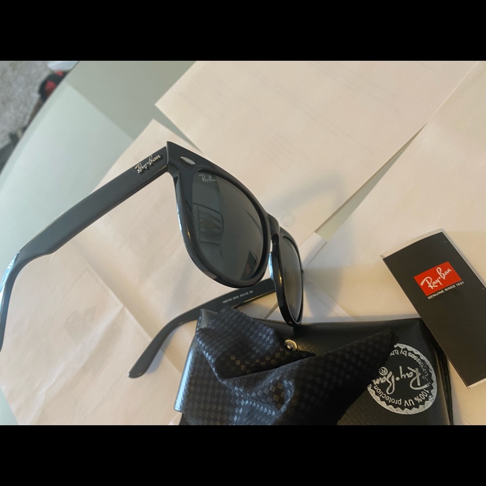 Ray-Ban Sunglasses Wayfarer RB2140 #901A Hand Made In Italy